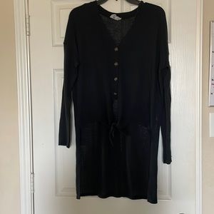 Button up black blouse